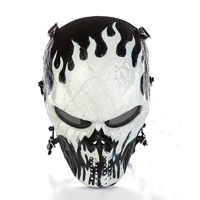 Outdoor Master Skull Skeleton Airsoft Paintball BB Gun CS Full Face Protect Mask