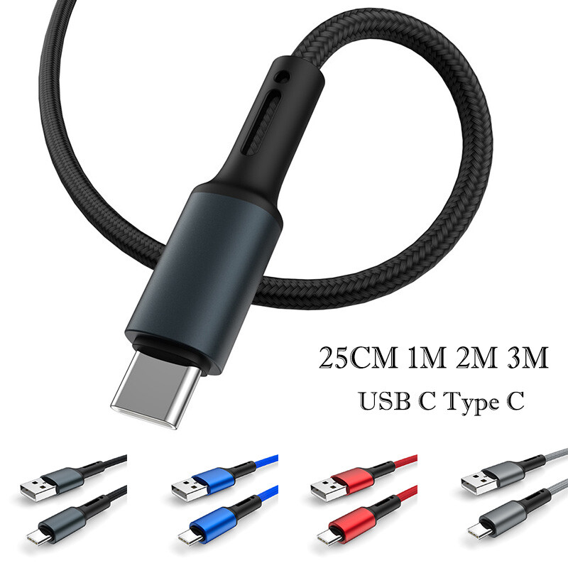 USB A to Type C Charger Cable 3A Fast Charging Data Cord for Samsung Oneplus 3M