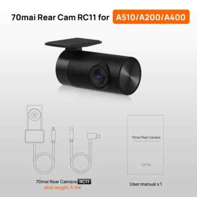 Rear Cam for 70mai Dash Cam Car DVR Rearview Dash Cam Support Parking Recording