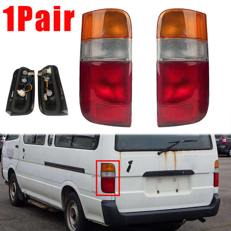 1 Pair Rear Tail Light Lamp For Toyota Hiace Van LH113 RZH113 1989-2004