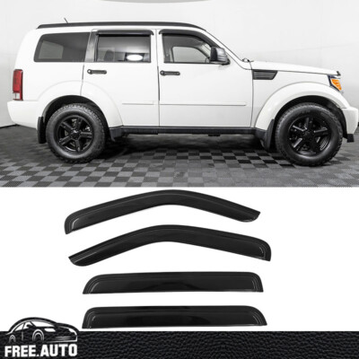 Fits 07-11 Dodge Nitro Window Visors Rain Guard Air Deflector Set Acrylic 4PCS