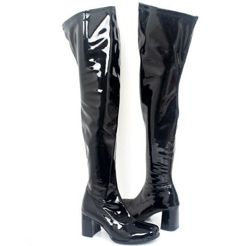 Women's Side Zip Matte/Shiny Thigh High Over the Knee 60s