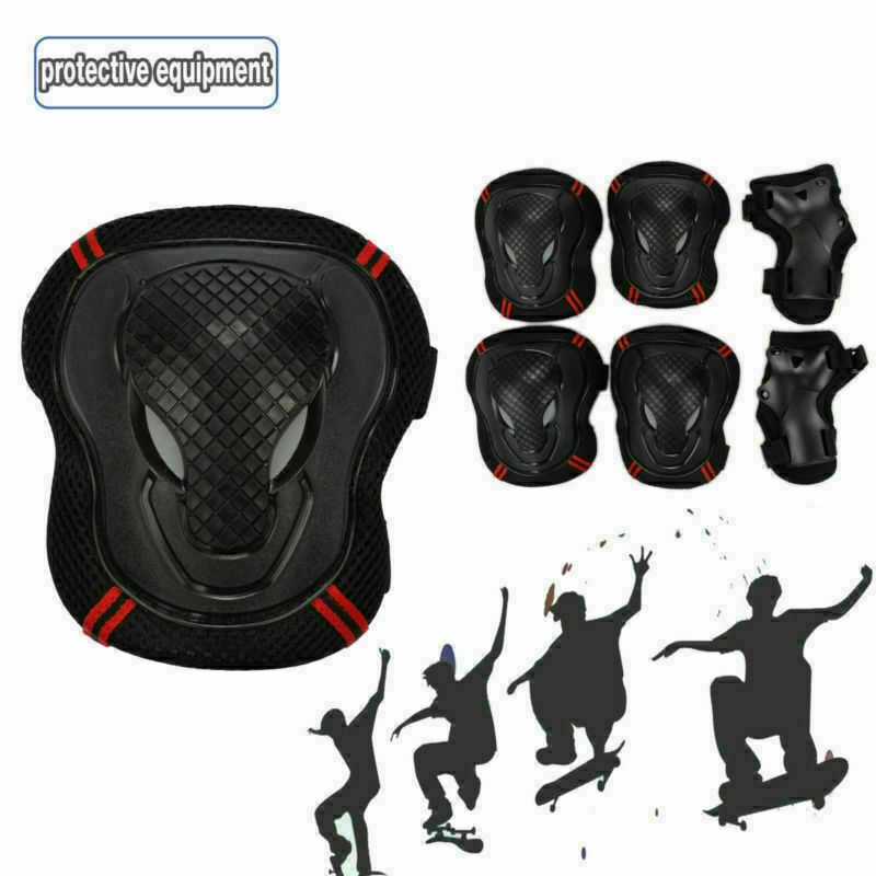 Adult Wrist Elbow Knee Pads Skateboard Roller Skate Bike Protective Gear Guard