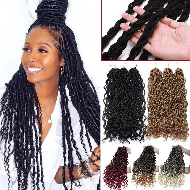 24 Strands Pack Thick Soft 20 Crochcet Faux Locs Raidinf Hair