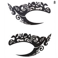 Halloween Makeup Eye Temporary Tattoo Facial Face Transfer Sticker Beauty Su  ZT