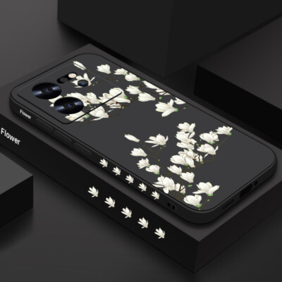 Case For Xiaomi Redmi Note 13 12 11 Pro 14T 13T 12T K70E Floral Strap TPU Cover