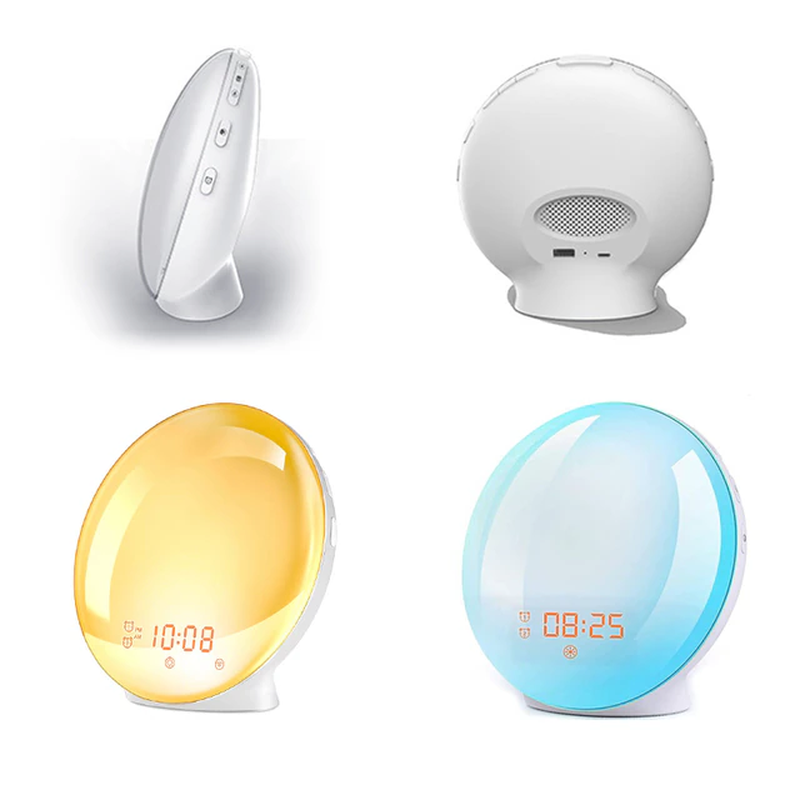 Wake up Light Alarm Clock with Sunrise/Sunset Simulation Dual Alarms FM Radio Ni