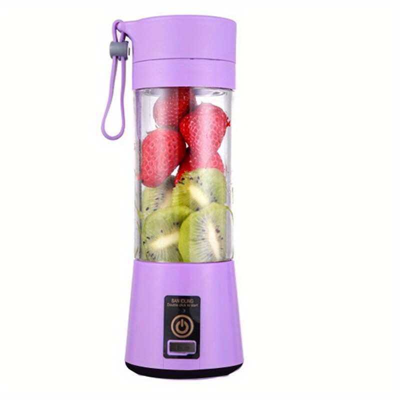 1pc Wireless Portable Blender, Six-leaf Blade USB Rechargeable Mini Juice Blende