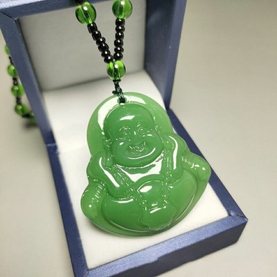 Fashion Jade Hand-Carved Fox Koi Hollow Jade Pendant Multicolor Amulet Jewelry