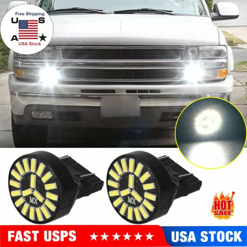 White 4014 Smd Driving Daytime Running Light Drl