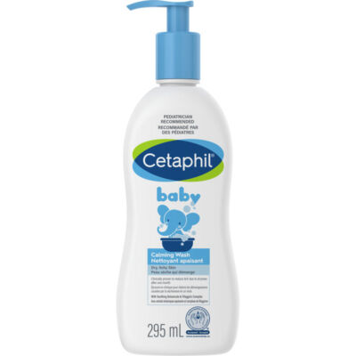 Cetaphil Baby Calming Wash Creamy Soap Free Clinically Proven Shea 295ml NEW
