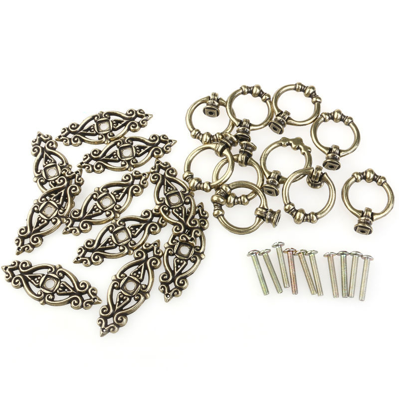 OULII- 10stk Messing Schubladengriff Möbelgriff Antik Schrankgriff