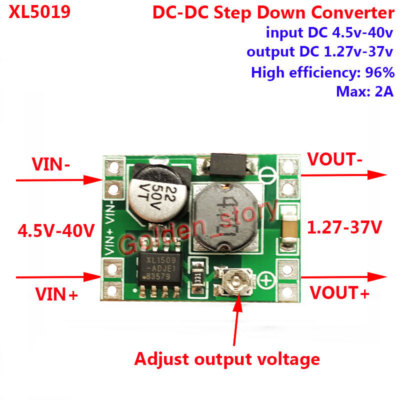 2A Mini DC-DC Buck Step Down Converter Voltage Regulator 3.3V 5V 6V 9V 12V 24V