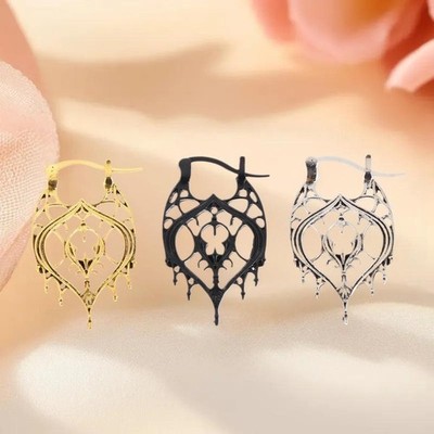 Retro National Style Hollow Pendant Earrings For Women Bohemian Jewelry Gift