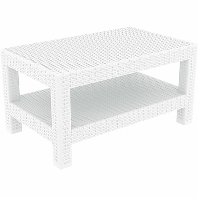 Compamia Monaco Outdoor Coffee Table in White