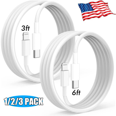 Fast Charger USB C Type-C Cord Charging Cable For iPhone 14 13 12 11 Pro Max XR
