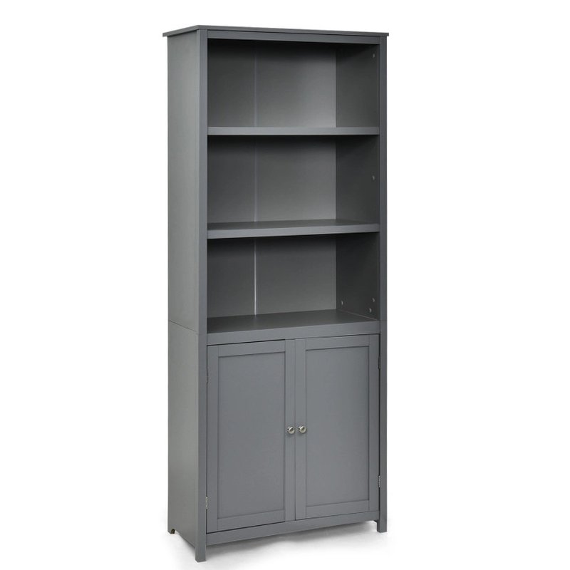 Ing Wooden Bookcase With 3 Tier Open Book Shelving And Doubl
