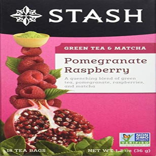 Pomegranate Raspberry Green Tea, 18 Count Bags In 18-20