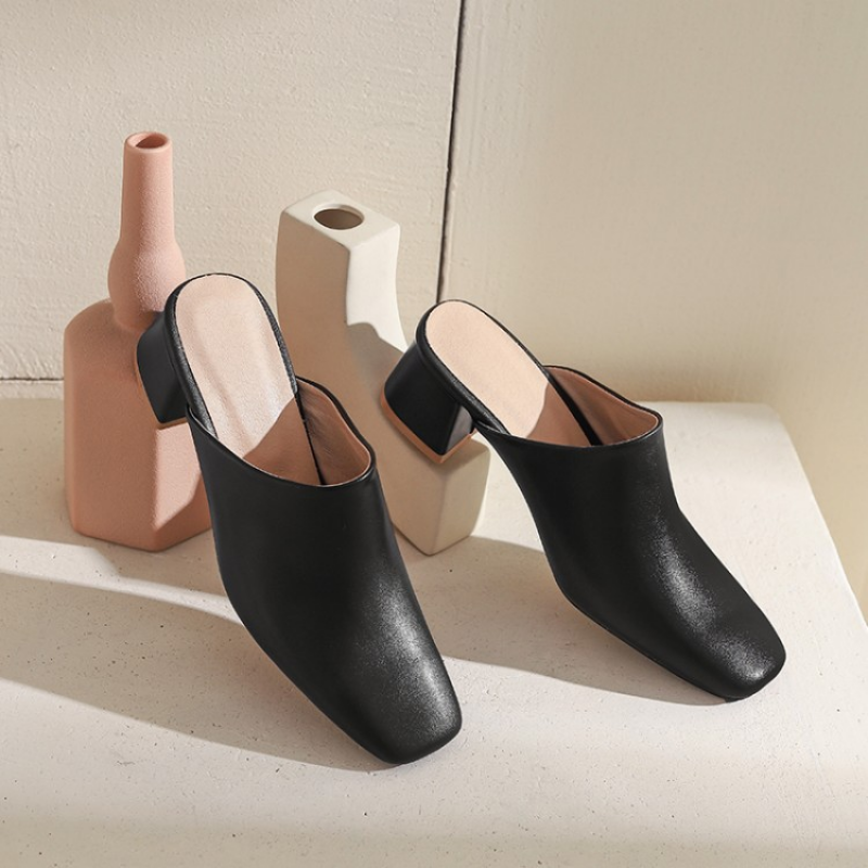 Mules Slip On Closed Toe Slingback Slipper Women Casual