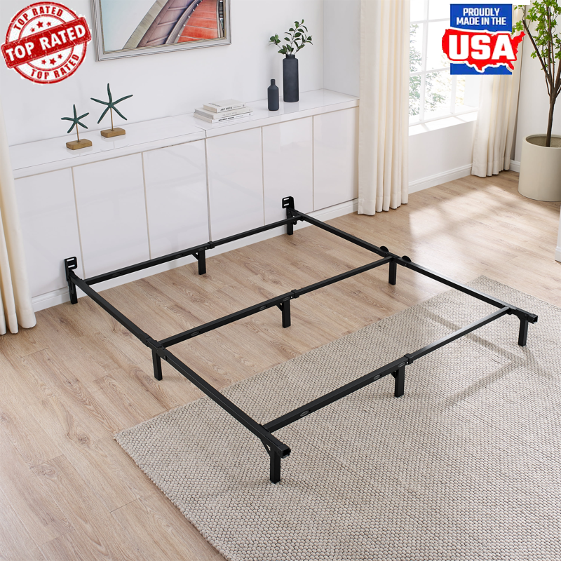 Black Twin 1200lbs Capacity Easy Assembly Bedroom New