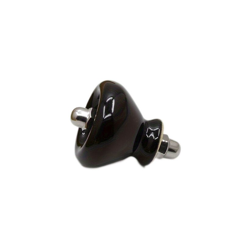 1x Bagno Vetro Porta Pomello Ceramica Singolo Foro Maniglia Camera Accessori