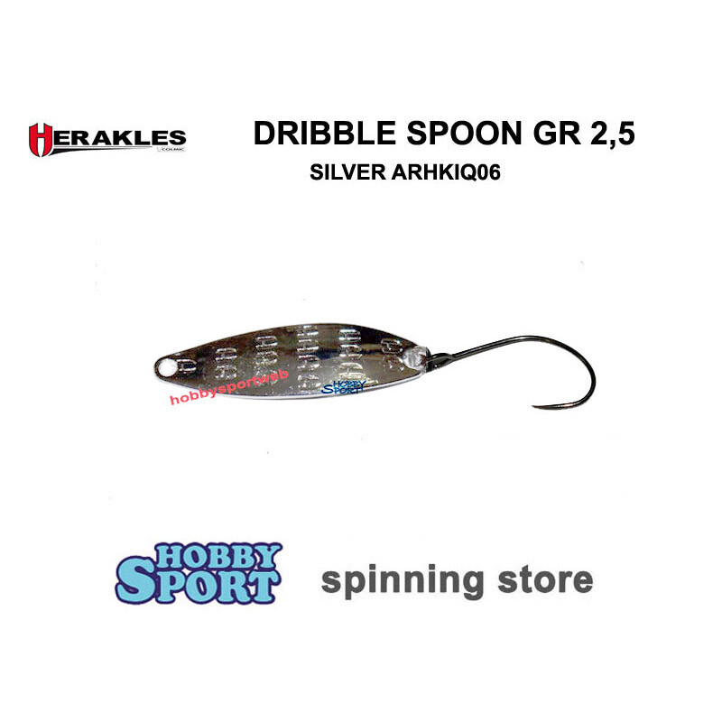 DRIBBLE SPOON HERAKLES 2,5 GR COLORE SILVER ARHKIQ06 SPINNING AREA TROTA