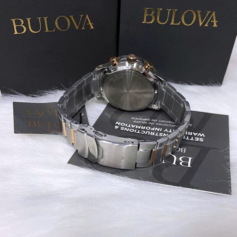 Pre-owned Bulova Series C Blue Dial Marine Star Men 98b301 Chronograph Watch (45mm)