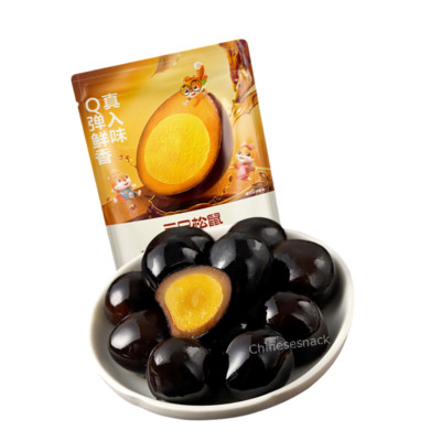Three Squirrels  Quail Eggs Snack Chinese Snacks 三只松鼠鹌鹑蛋翻砂铁蛋