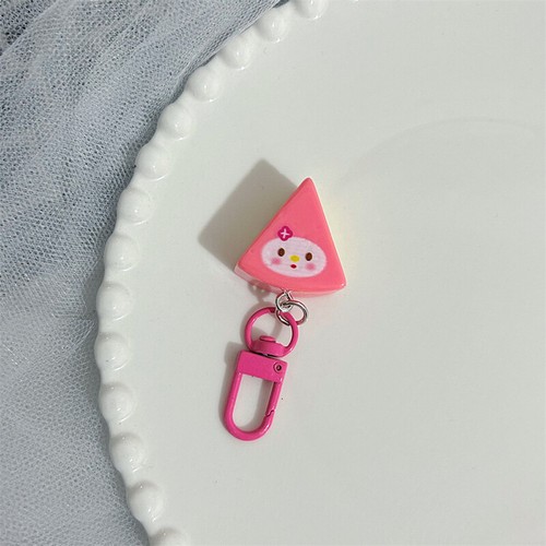 Lovely Cartoon Cheesecake Keyring Cute Cheese Keychain Girls School Bag