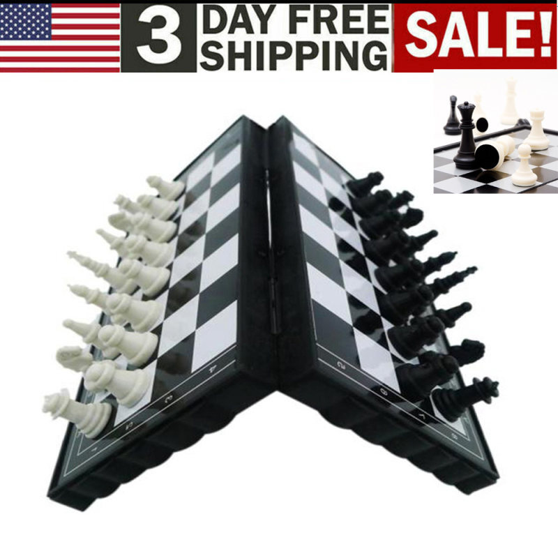 Board W/ 32 X Chess Pieces Usa