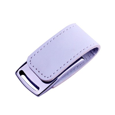 Gift Custom Leather USB 2.0 Flash Drive Free Logo Pen Drive Real Capacity 64G 8G