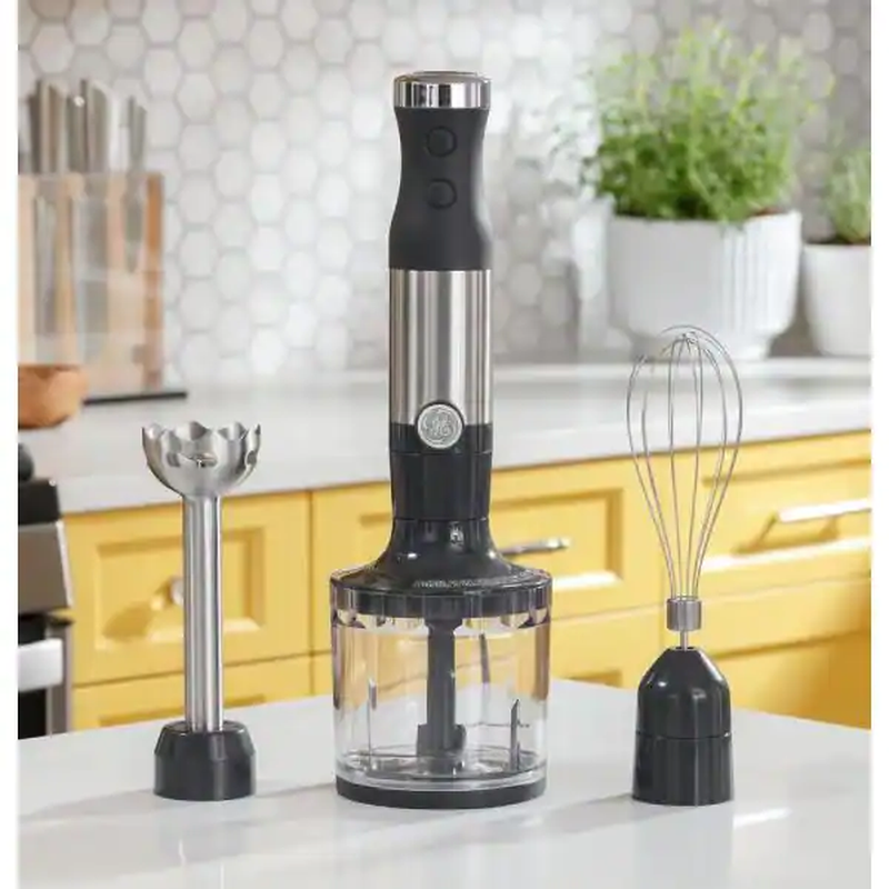 Handheld Blender with Whisk Blending Chopping Jar Attachment