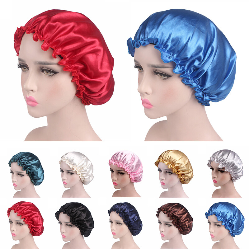 Long Hair Care Women Ladies Soft Satin Silk Bonnet Sleep Hat Cap