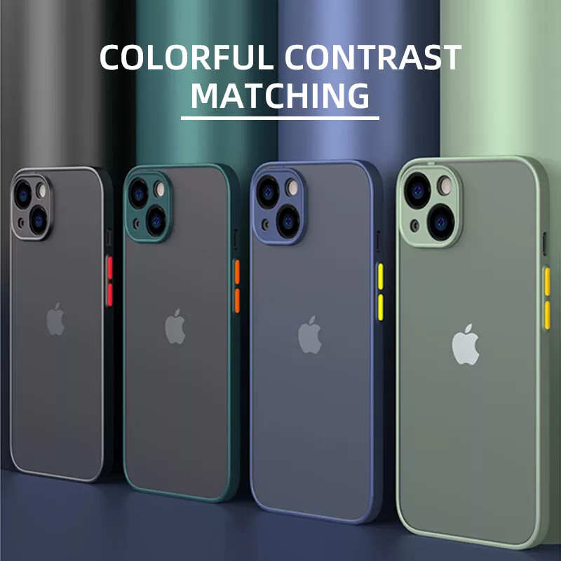 Shockproof Case for iPhone 15 14 13 12 11 Pro Max XS XR 8 7 SE Camera Lens Cover