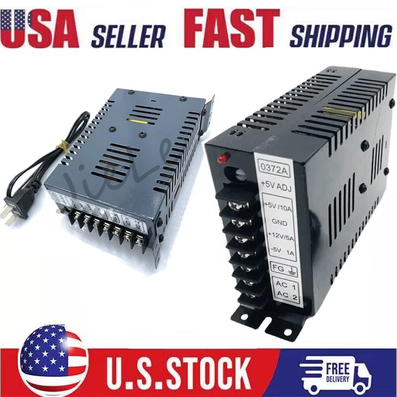 Universal JAMMA Arcade Switching PSU Power Supply -5V 1A +5V 10A 12V 5A US