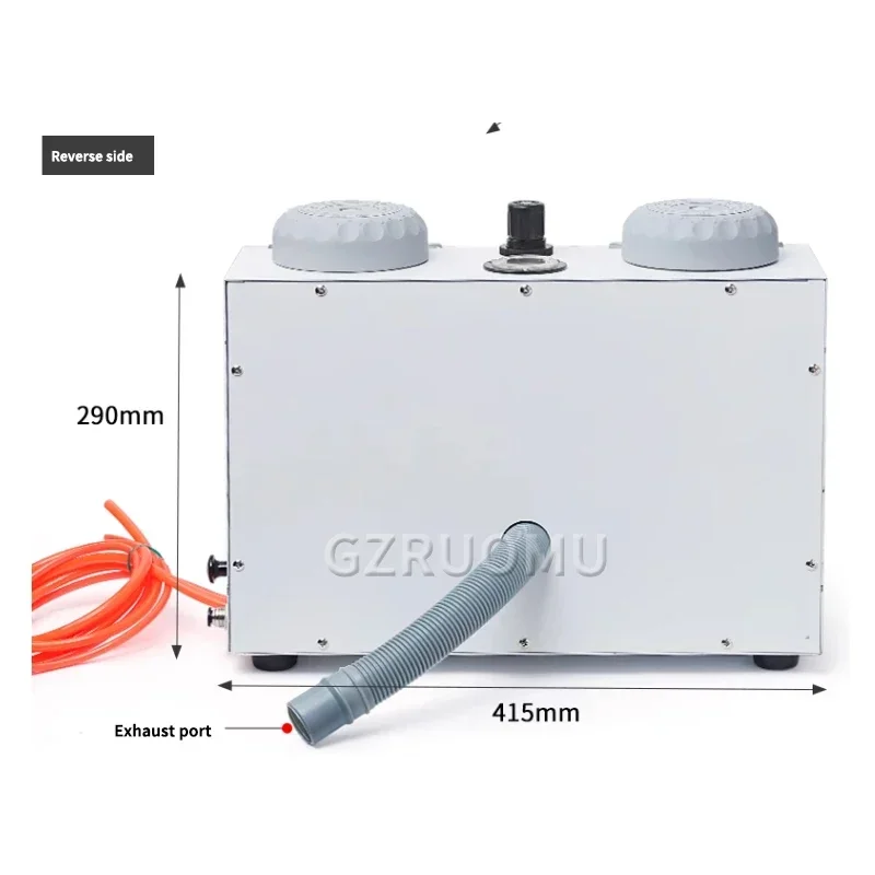 Jewelry Sand Blaster Double Barrel Pen Type Sandblasting Machine Precision Frost
