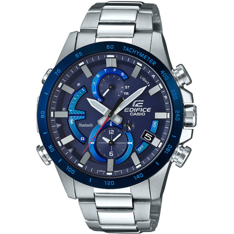 Pre-owned Casio Edifice Eqb-900db-2ajf Bluetooth Mobile Link Solar Chronograph Men`s Watch