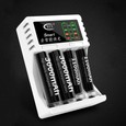 New 4 Slot Battery Charger F AA / AAA Ni-MH / Ni-Cd Rechargeable Batteries Hot