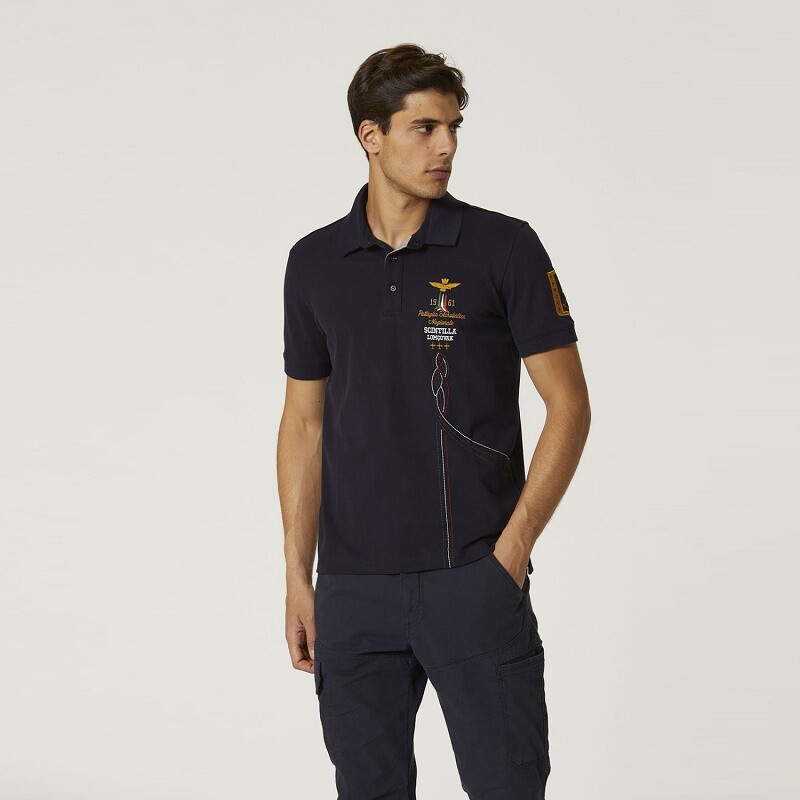 

Мужская палка Aeronautica Militare PO1695 Navy Blue Pilot Tricolor Arrows, Синий