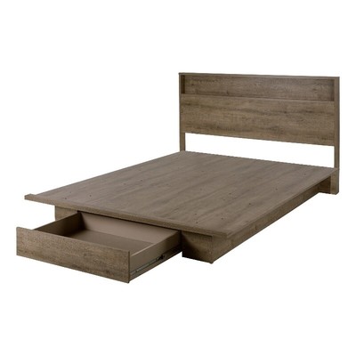 South Shore Holland Platform Bed and Headboard Set Full/Quee