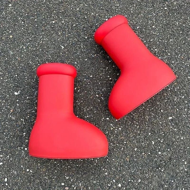 Pre-owned High Mschf Big Red Boots  Quality