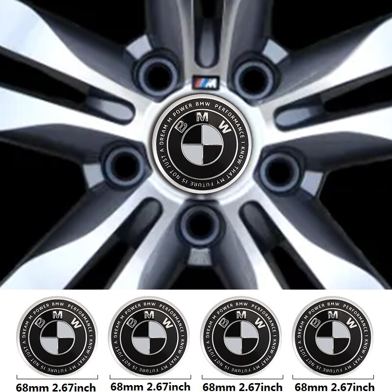 Wheel Center Hub Caps Hubcap Emblem For Bmw M Power Performa