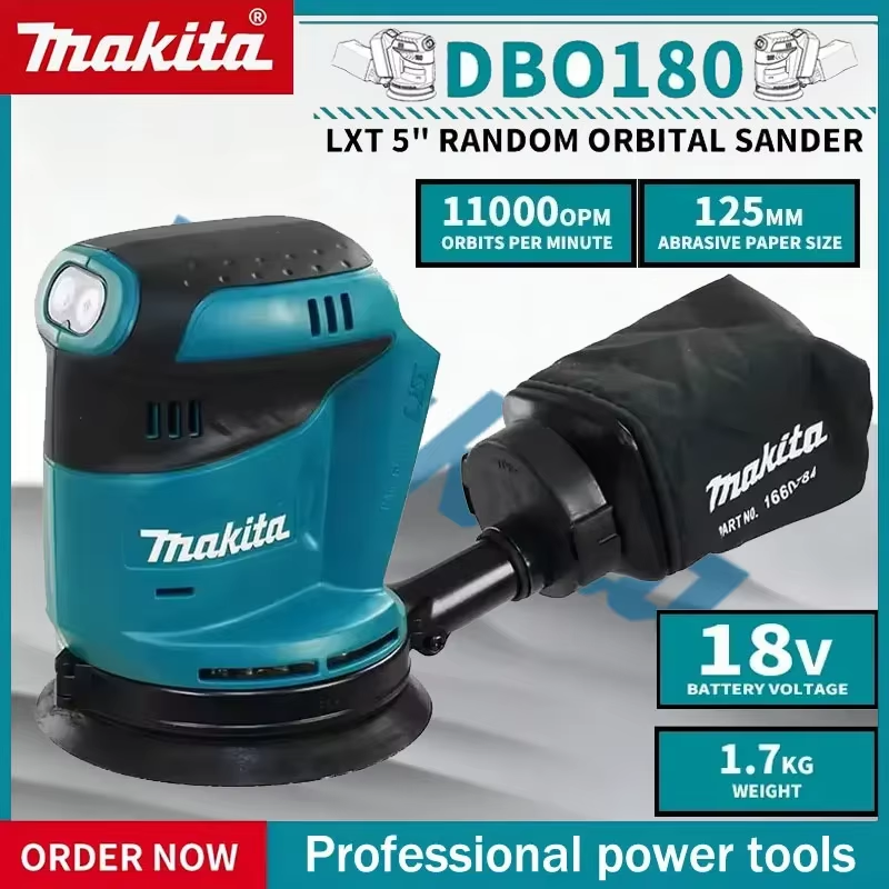 DBO180Z 18V Brushless Cordless Disc Sander Woodworking Random Orbital Sander Rec
