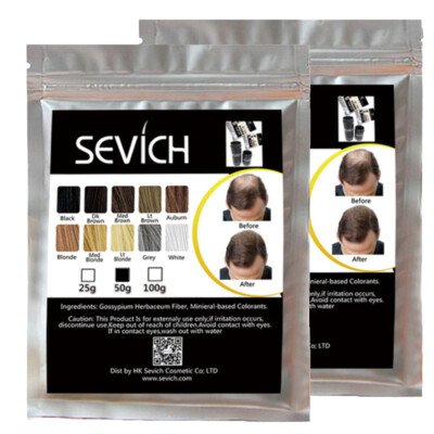 Sevich Hair Fiber 50g 2 Pack Refill for Empty Bottle USA Free Shipping Fast