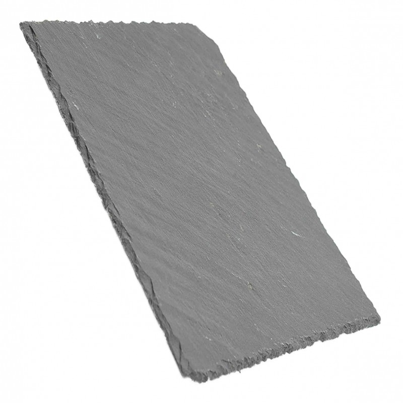Vassoio Piatto In Pietra Ardesia Grigia Dimensioni 25x25x0,4cm sus