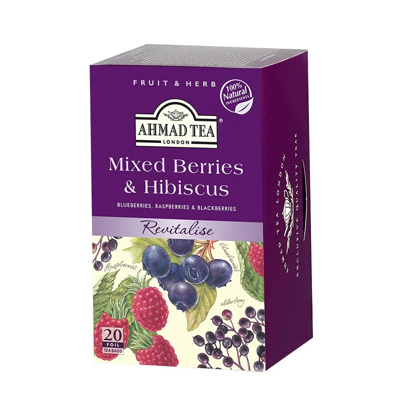 Mixed Berries & Hibiscus Herbal Tea 20 Tea Bags