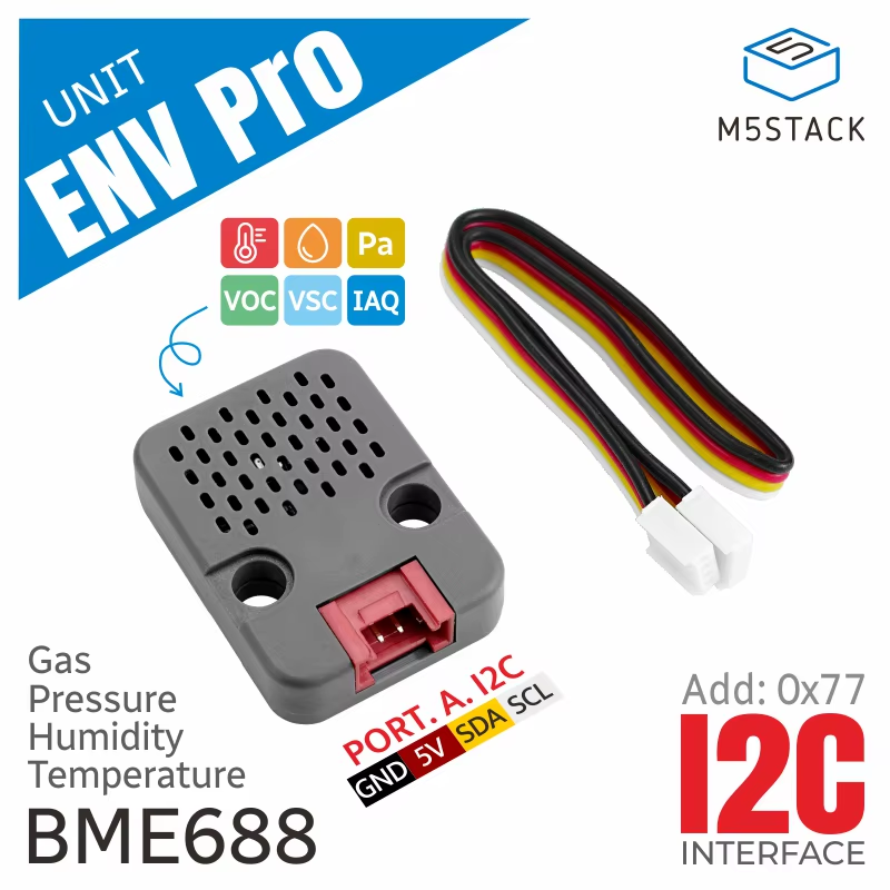 Official ENV Pro Unit with Temperature, Humidity, Pressure and Gas Sensor (BME68