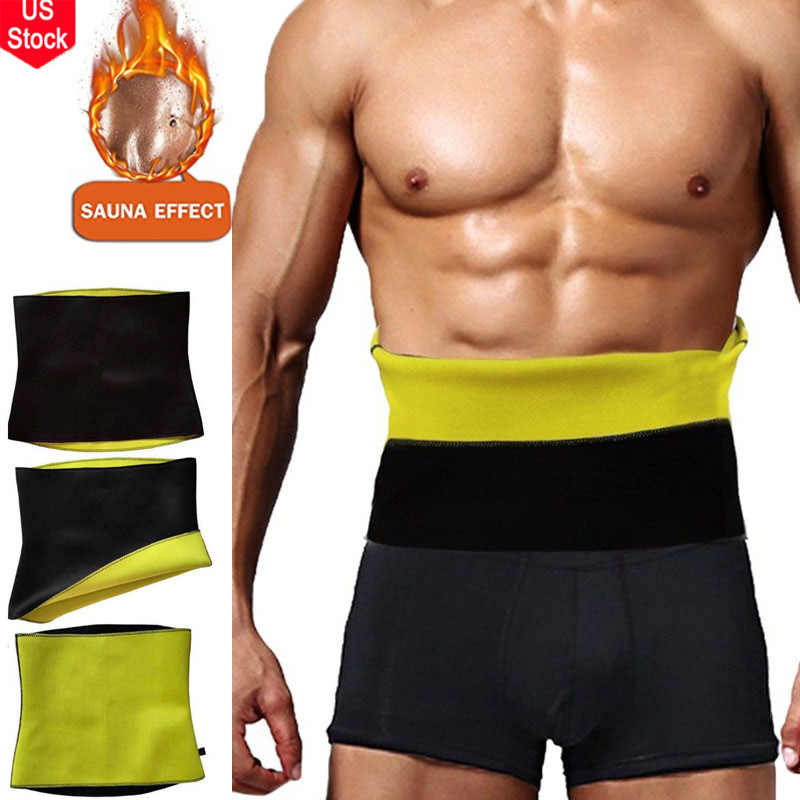 Mens Gym Sauna Sweat Suit Body Shaper Belly Tummy Trimmer Slimming Shirt Vest*