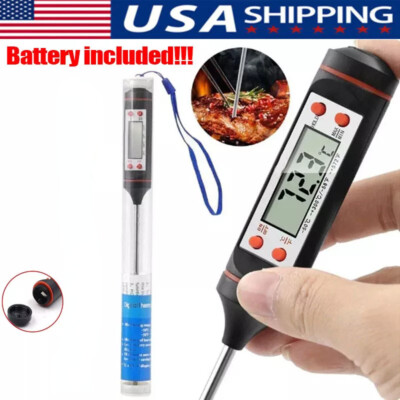 Instant Read Digital Meat Thermometer BBQ Grill Probe For Kitchen Food Cooking