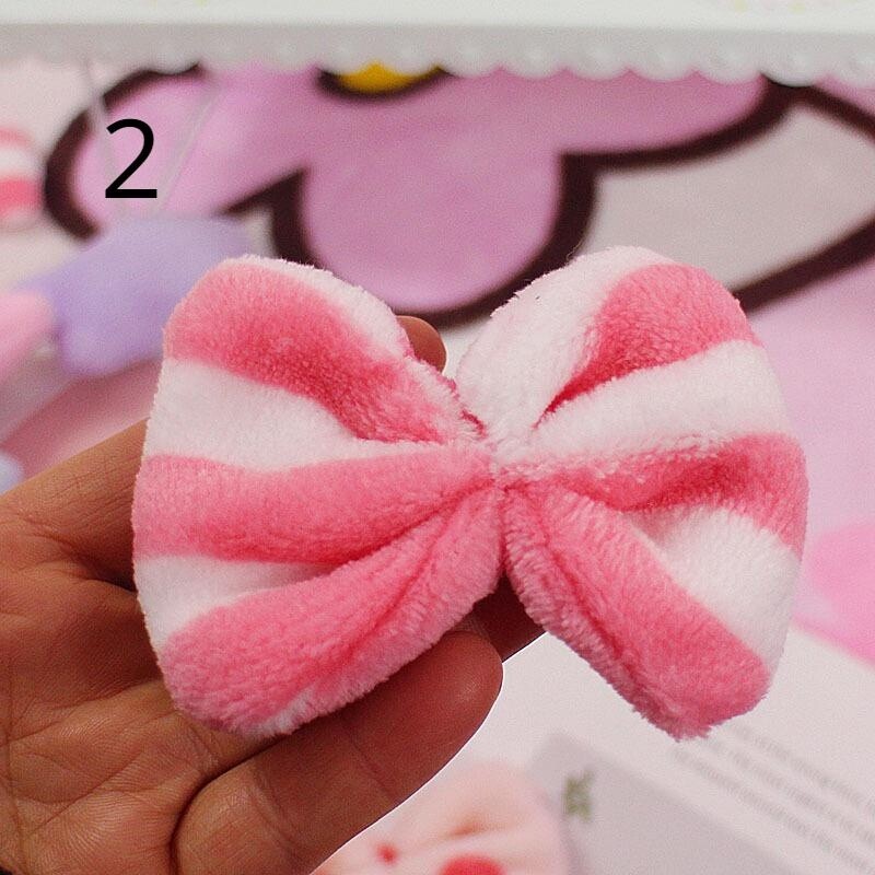 10x DIY Furry Bow Bowknot Handmade Plush Craft Material Accessories Decorative